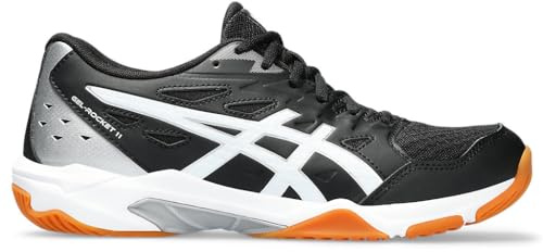 ASICS Damen Gel-Rocket 11 Volleyballschuhe, 41, Schwarz/Reinsilber