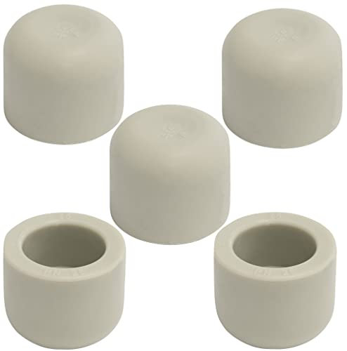 AERZETIX - C66833 - Lot de 5 Bouchons en PPR/polypropylène/ Ø25 mm PN25 pour tuyau d'eau - plomberie chauffage installation sanitaire système alimentation raccord circuit froide chaude