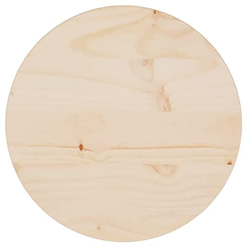 Camerina Tischplatte Ø30x2,5 cm Massivholz Kiefer Holzplatte Tischplatte Wetterfest Tischplatte Holz Tischplatte Wetterfest Tischplatte