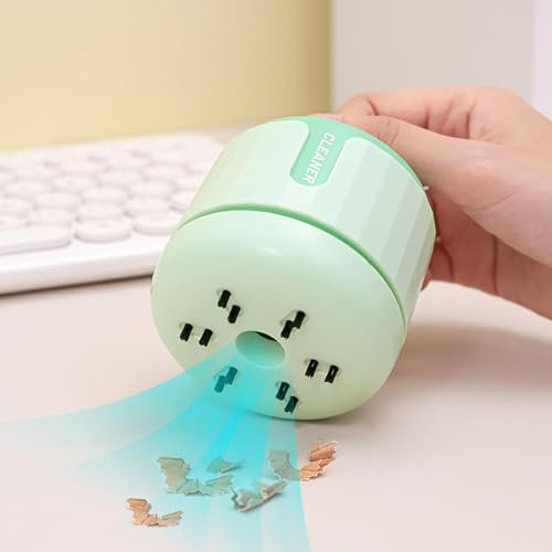 Limpiadores de escritorio – Barredoras de polvo portátiles, aspiradoras recargables | Diseño de cerdas para estudiantes, borrador de mesa, barredoras altamente eficientes para aulas y salas de