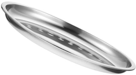 PartyKindom Ovale Servierplatte Aus Edelstahl Für Vorspeisen, Serviertablett, Dampfender Fischteller