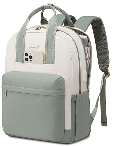 LOVEVOOK Laptop Backpack Womens, 15.6 inch Fashion Rucksack Bag for Women, Waterproof School Bags with USB Port, Ladies Back Pack for Uni College Travel, Work Bag for Office Teacher Nurse