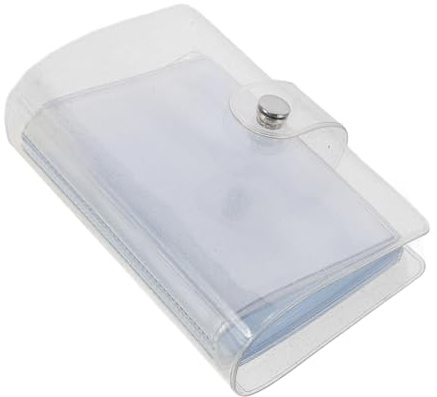 HOMSFOU Portable Photocard Album for Small Cards and Business Cards with 38 Pvc Pages for Easy Organization and Versatile Use for Travel