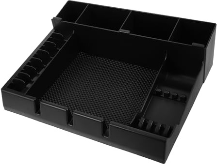 DECHOUS Hair Clippers Organizer Tray Lightweight Storage Box for Barber Tools Easy to Use Clipper Holder for Scissors Combs and Guards Modern Design for Salon Home Use