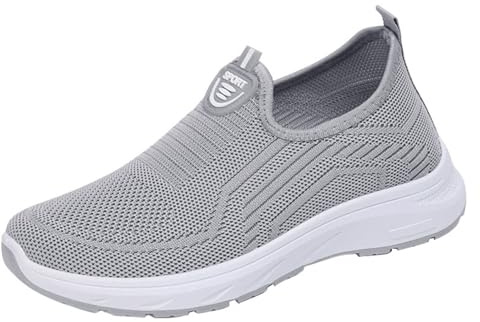 Chanpning Basket Orthopedique Femme Ete en Mesh Baskets Légères Respirantes Sneaker Orthopédique À Plateforme Antidérapante Confortables sans Lacets Basket Running Tennis Gym Jogging
