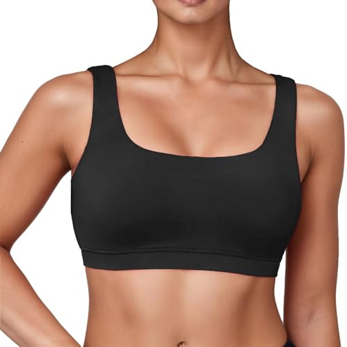 Pezzo sopra Costume Donna - Top Bikini Sportivo Fascia Larga Donna Rosa - Asciugatura Rapida Supporto per Allenamento Nuoto Yoga acquatica