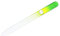 REMOS Nail File Made of Real Tempered Glass with Double-Sided Grinding Surface (Green-Yellow)