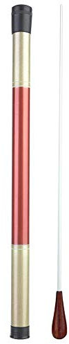 FRP Conducting Baton with Rosewood Padauk Handle Reinforced Conductor Baton for Symphony Leader with Cylinder Case