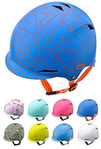meteor® Kinder BMX Helmet Scooter Kinderfahrradhelm Sicherer Fahrradhelm Kinder inliner Helm Roller-Helm Jungen Kinder-fahrradhelm für Mountainbike Inliner skaterhelm