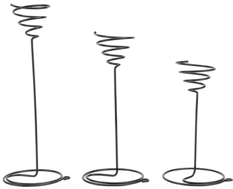 3 Piezas Puesto De Flores Plantas De Interior En Titular De Escritorio Tillandsia Contenedores De Plantas De Aire Stand De Tillandsia Expositor De Plantas Metal Avión Espiral