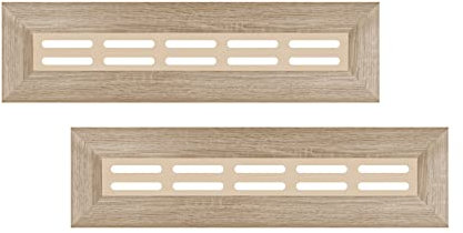 HEXIM Heizkörperverkleidung MDF & HDF - Dekorative Heizkörperabdeckungen in unterschiedlichen Größen & Muster - Verkleidung alter Heizkörper (Seitenblende Eiche Sonoma 16x60 cm)