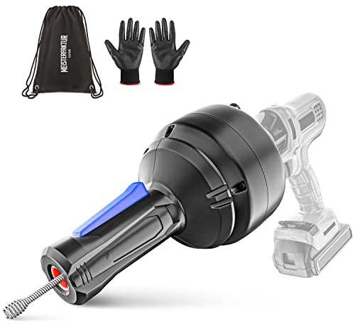 Meisterfaktur Spirale de Nettoyage de Canalisations Pro [5 m] - Mécanisme Innovant - Idéale Pour un Nettoyage Rapide des Tuyaux - Pour les Vrais Bricoleurs