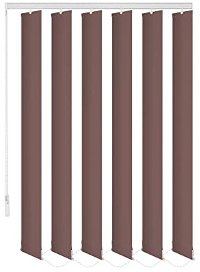 probath ersättningsflaskor 8 färger 250 cm lång individuell köksbar utbytbar lamellgardin (brun, set om 10)