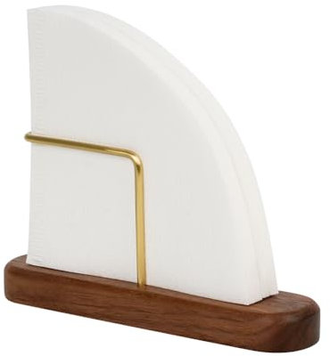 watchget Walnut & Brass Cone Coffee Filter Holder for #01 and #02 Size V60 Cone Paper Coffee Filters