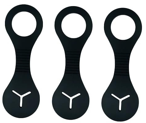 WOONEKY 12 Stk Haken für Kulturbeutel Poop-Beutel-Befestigungsclips Gassi-Zubehör für Hunde Hundekotbeutelspender hundezubehör Kotbeutelhalter Tragetaschen für Haustierkotbeutel PVC Black