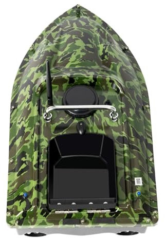 Tenddya Barco de alimentación, 500 m, barco de cebo con mando a distancia y mango plegable, regalo para hombres