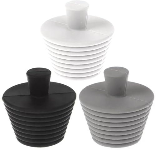 YSJCHEBS Tappi per Lavandino in Silicone 3 Pezzi, Tappi per Vasca da Bagno, Tappi di Chiusura per Lavandino, Sostituzione Tappo per Lavandino, Accessori per Lavandino