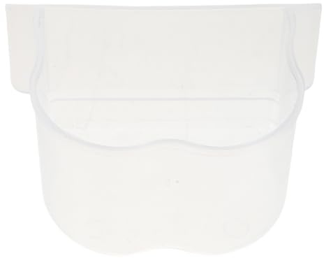 Milisten Set 8 Ciotole per Cibo e Acqua per Uccelli in Plastica Trasparente Extra Spessa, Mangiatoia Semicircolare Appesa per Gabbie di Pappagalli, Calopsitte, Parrocchetti, Facile