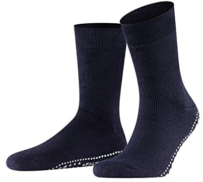 FALKE Stoppersocken Homepads M Hp Wolle Baumwolle rutschhemmende Noppen 1 Paar, Blau Marine 6120, 43-46