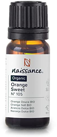 Naissance Orange Süß Ätherisches Öl BIO (Nr. 105) - 10ml - 100% Naturreines Kaltgepresst Süßes Orangenöl für Naturkosmetik, Aromatherapie, Duftlampe - Duftöl für Aroma Diffuser