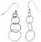 Zeeme Silber Damen Ohrhaken 925/- Sterling Silber 5,2cm Matt/Glanz weiß 301230010
