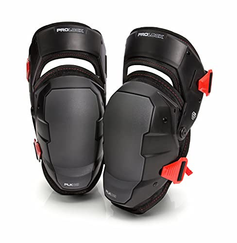 Prolock Impact-Absorbing Gel Knee Pads with Thigh Stabilization, Ideal for Flooring/Roofing, Adjustable (1 pair)