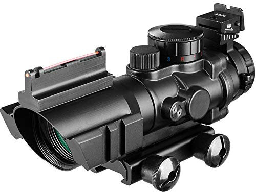 ACEXIER 4x32 Acog Rifle Scope 20mm Coda di Rondine Reflex Ottica Scope Tactical Sight Caccia Gun Fucile Airsoft Sniper Magnifier Air Gun