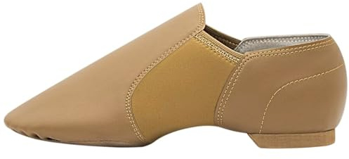 Asyusyu Scarpe da ballo Jazz da donna con suola divisa, Marrone, 43 EU