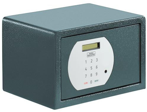 BURG-WÄCHTER Möbeltresor mit elektronischem Zahlenschloss, Zur Wand- und Bodenbefestigung, 6,7 l, 7,1 kg, Pure-Safe PS 110 E, anthrazit