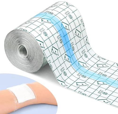 10M x 10cm Benda Trasparente Impermeabile Pellicola per Tatuaggi Benda Pellicola Trasparente Traspirante Pellicola Tattoo Cerotto Impermeabile per Protezione Delle Ferite Antiallergico