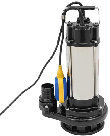 Pompa per acqua sporca, 1,5 kW, 36 m³/h, portata 22 m, altezza di mandata IP68, con interruttore a galleggiante, pompa sommergibile per acqua sporca per acqua sporca nell'industria mineraria e lavori