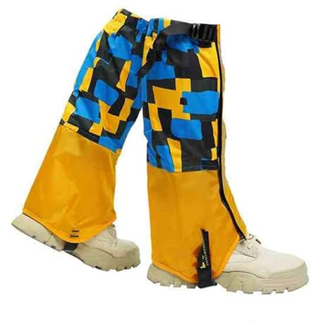 KLLOR Hiking Leg Gaiters,Kids Gaiters,Adjustable Lower Legs Guards,Waterproof Cloth High Leg Cover,for Climbing Cycling Home Gardening