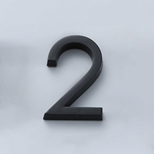 FACULX Targhetta per porta d'ingresso, 3D, autoadesiva, in resina, per camera d'albergo, casa, ufficio, appartamento, cassetta postale (2)