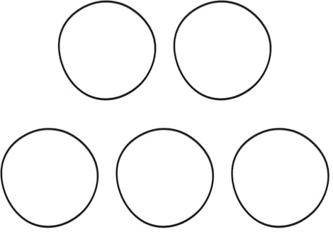 eMagTech Correa de Transmisión de Goma para Grabadora de Casete de 60 Mm 5 Unidades para Reproductores de Casete Y Unidades de CD-ROM