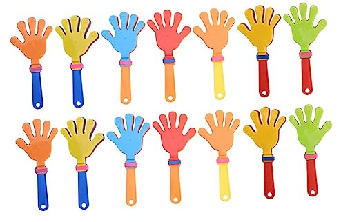 CLISPEED 20 piezas Aplaudidores de Mano Plástico Pequeños Juguetes Divertidos para Fiestas Favor de Cumpleaños de Animación Color Aleatorio Color Aleatorio