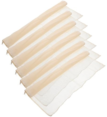 Veemoon 6 piezas Paños de Gasa de Algodón Reutilizables para Colar Queso y Tofu Paquete de Unidades para Filtrar Yogur Aceite y Alimentos al Vapor Cocina Doméstica