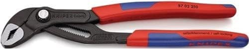 Knipex Cobra Slip-Joint Zange (Slip-Joint Pliers, 5 cm, 4,6 cm, Chrom-Vanadium-Stahl, Kunststoff, Blau/Rot)