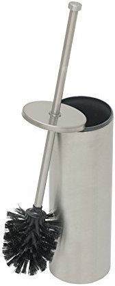 clomo stylische Toilettenbürste (WC Bürste) Edelstahl, matt gebürstet, auch für Wandmontage geeignet