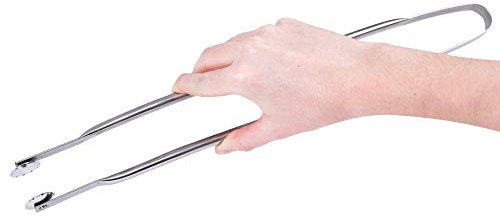 Durandal – Das Original – Hochwertige Grillzange aus Edelstahl mit Rädchen 40cm lang – Grillzange mit Rädchen für einfaches Wenden auf dem Grill – Langlebige Wendezange für Grill einfach zu reinigen