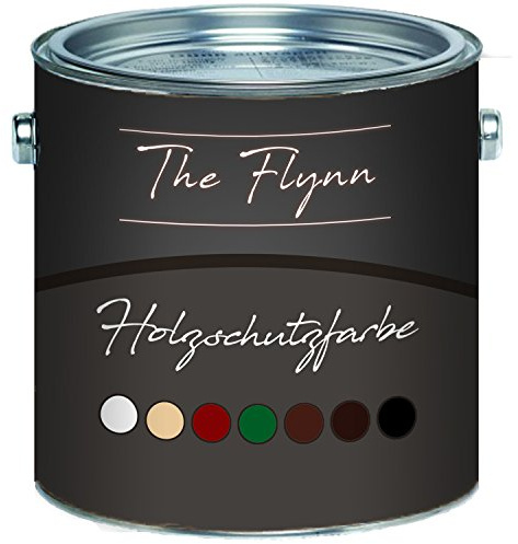 The Flynn Peinture de protection unique pour le bois à séchage rapide et résistante aux intempéries Protection contre les intempéries en blanc, beige, rouge suédois, vert, marron foncé, marron
