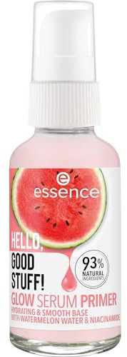 essence HELLO, GOOD STUFF! GLOW SERUM PRIMER, Gesichtsserum, Transparent, feuchtigkeitsspendend, glättend, pflegend, vegan, ohne Alkohol, ohne Parabene, ohne Mikroplastikpartikel, 1er Pack (30ml)