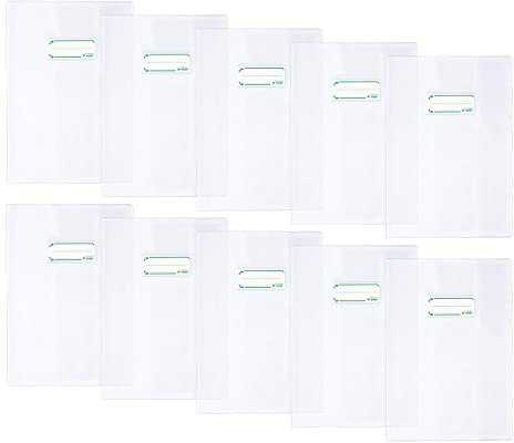 Favorit, Colibì Copertine Quaderni A4 Trasparenti con Etichetta, 10 Pezzi, Prodotto Bio