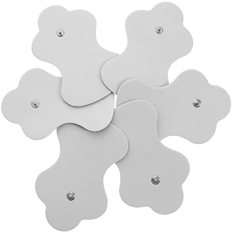 CLISPEED 6st -massagepflaster Elektrodenpads Verbinder Elektrische Haarmassagegerät Professionelle Entlastungspads Elektrische Muskelstimulation Selbstklebendes Pad Vlies Patch
