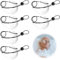 6-Stück Augenklappe,Augenklappe Medizinisch Erwachsene Transparent Verstellbare,Augenklappe Medizinisch Erwachsene Augenklappentransparent Amblyopie-Augenmaske für Bequeme Weich,Silikon-Augenklappe