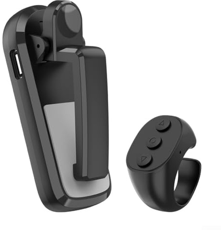 Telecomando wireless per pagina, per tablet Kindle, dispositivi mobili, paginelle, clicker, portata 5 m, per registrazioni video della fotocamera (JX-07, nero)