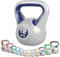 GORILLA SPORTS® Kettlebell - 2kg, 3kg, 4kg, 5kg, 6kg, 8kg, 10kg, 12kg, 14kg, 16kg, 18kg, 20kg Gewichte, Einzeln/Set, mit/ohne Ablage, Kunststoff - Kugelhantel, Schwunghantel, Kugelgewicht