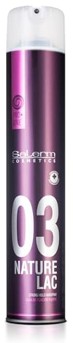 SALERM Pro Line Nature Hair Spray 03, Laca de Pelo Profesional, Fijación Fuerte y Natural, Efecto Anti Humedad, Para Cuero Cabelludo Sensible, Secado Rápido, Larga Duración, El embalaje puede variar