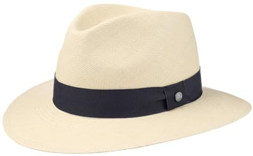 LIERYS Cappello Panama Sophisticated Uomo Donna Realizzato a Mano in Ecuador Estivo Nastro Decorativo in Gros-Grain