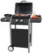 Bakaji Barbecue a Gas 2 Fuochi Bruciatori Griglia BBQ con Piano e Fornello Laterale Ruote e Ripiano Inferiore Grill 5kw Area di Cottura 46 x 34 cm per uso Esterno Giardino Terrazzo (Barbecue)