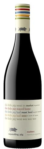 Squealing Pig Mendoza Malbec Red Wine Bottle from Western Argentina, 75cl